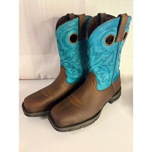 Durango Rebel Women's Steel Toe Western Work Boots Size 10M Slip Resistant